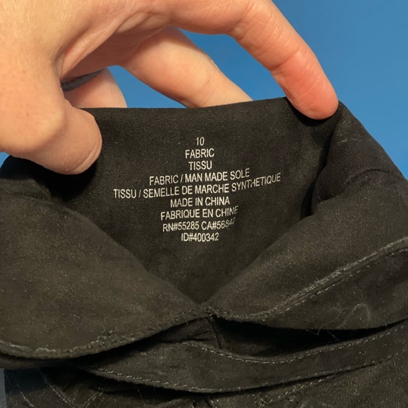 Express black suede booties, US10 - Picture 3 of 4